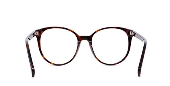 CELINE THIN CL50077I 054 Shiny Red Havana Round Women's Eyeglasses