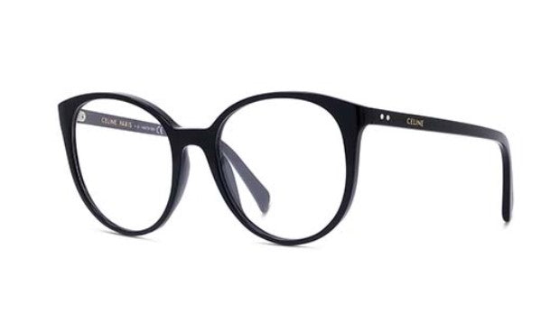 CELINE THIN CL50077I 001 Shiny Black Round Women's Eyeglasses