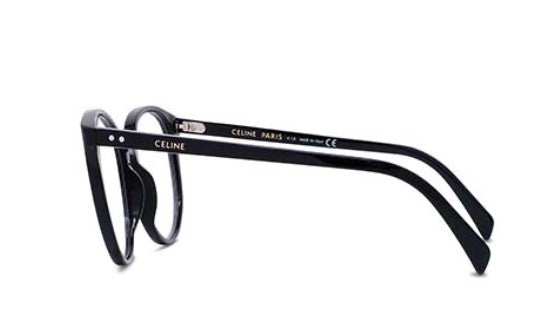 CELINE THIN CL50077I 001 Shiny Black Round Women's Eyeglasses