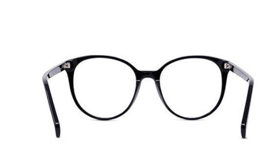 CELINE THIN CL50077I 001 Shiny Black Round Women's Eyeglasses