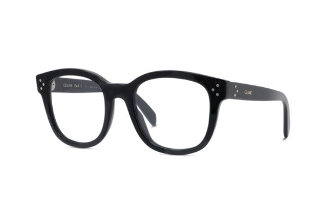 CELINE 3 DOTS CL50098I 001 Shiny Black Geometric Women's Eyeglasses