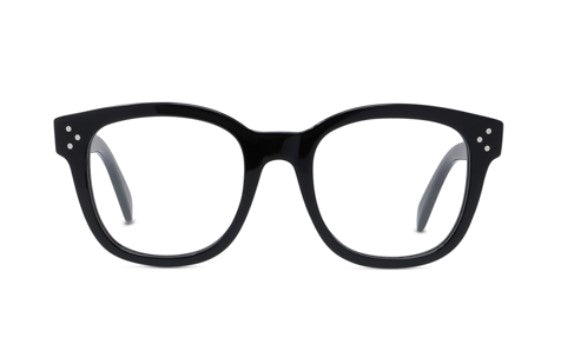 CELINE 3 DOTS CL50098I 001 Shiny Black Geometric Women's Eyeglasses