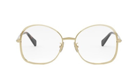 Celine METAL CL50152U 030 Shiny Endura Gold Geometric Women's Eyeglasses