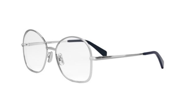 Celine METAL CL50152U 016 Shiny Palladium Geometric Women's Eyeglasses