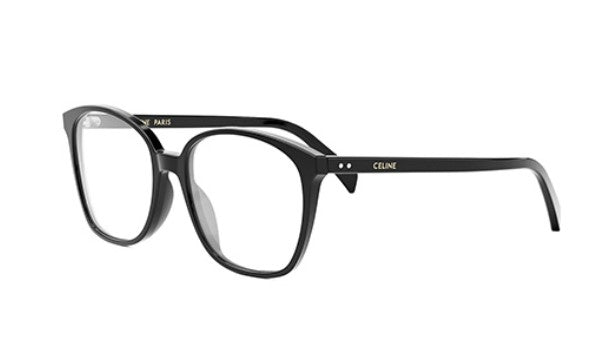 Celine THIN CL50115I 001 Shiny Black Geometric Women's Eyeglasses