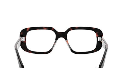 Celine 3 DOTS CL50143I 052 Shiny Dark Havana Geometric Women's Eyeglasses