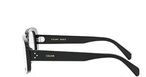 Celine 3 DOTS CL50143I 001 Shiny Black Geometric Women's Eyeglasses