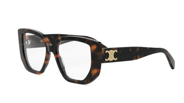 Celine TRIOMPHE CL50146I 052 Shiny Dark Havana Butterfly Women's Eyeglasses