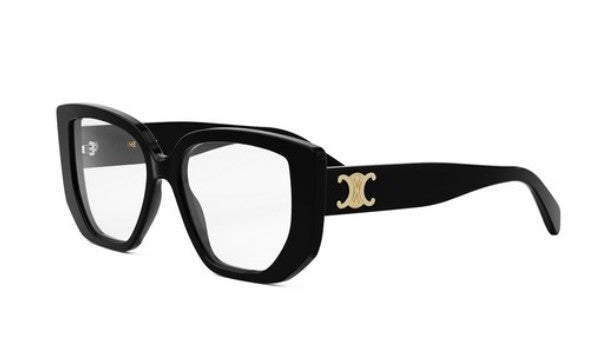 Celine TRIOMPHE CL50146I 001 Shiny Black Butterfly Women's Eyeglasses