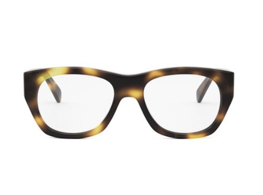 Celine 3 DOTS CL50154U 053 Shiny Havana Geometric Men's Eyeglasses