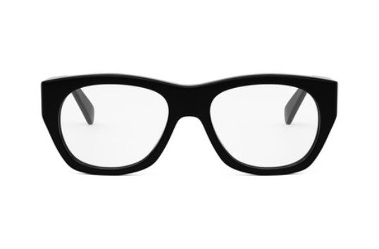 Celine 3 DOTS CL50154U 001 Shiny Black Geometric Men's Eyeglasses