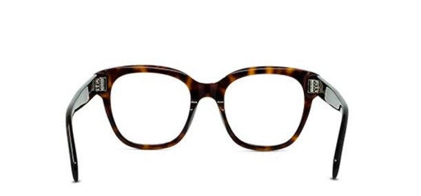 Celine 3 DOTS CL50086I 054 Shiny Red Havana Geometric Women's Eyeglasses