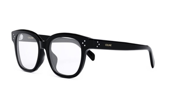 Celine 3 DOTS CL50086I 001 Shiny Black Geometric Women's Eyeglasses