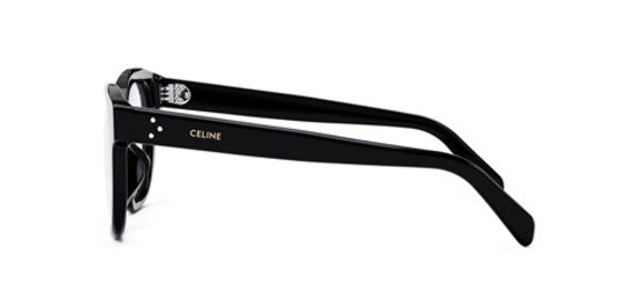 Celine 3 DOTS CL50086I 001 Shiny Black Geometric Women's Eyeglasses