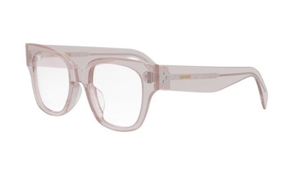 Celine 3 DOTS HD CL50110U 072 Shiny Light Pink Geometric Women's Eyeglasses