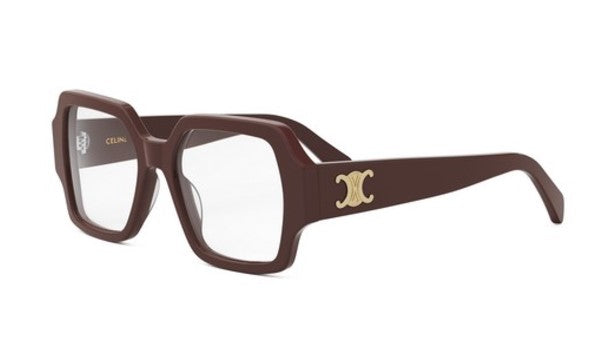 Celine TRIOMPHE CL50131I 048 Shiny Brown Square Women's Eyeglasses