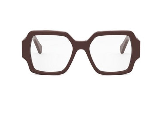 Celine TRIOMPHE CL50131I 048 Shiny Brown Square Women's Eyeglasses