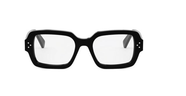 Celine 3 DOTS CL50147I 001 Shiny Black Square Women's Eyeglasses