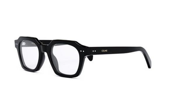 Celine THIN CL50128I 001 Shiny Black Geometric Men's Eyeglasses