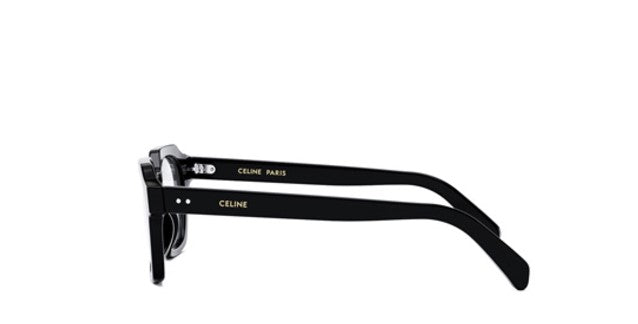 Celine THIN CL50128I 001 Shiny Black Geometric Men's Eyeglasses