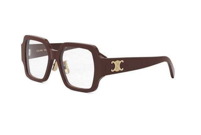 Celine TRIOMPHE CL50131F 048 Shiny Brown Square Women's Eyeglasses