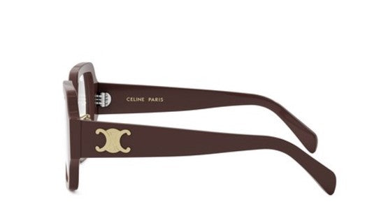 Celine TRIOMPHE CL50131F 048 Shiny Brown Square Women's Eyeglasses