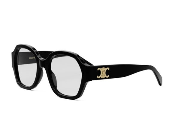 Celine TRIOMPHE CL50134I 001 Shiny Black Geometric Women's Eyeglasses