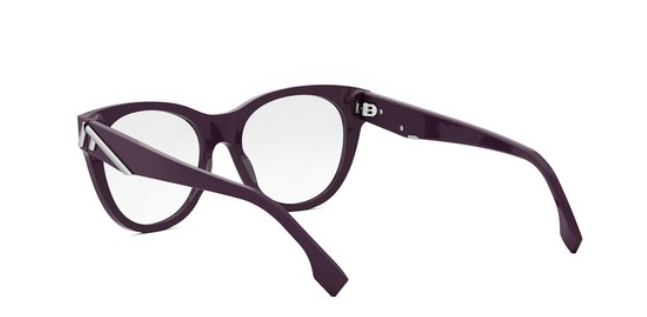 FENDI FIRST FE50101I 081 Matte Dark Bronze Round Women's Eyeglasses.