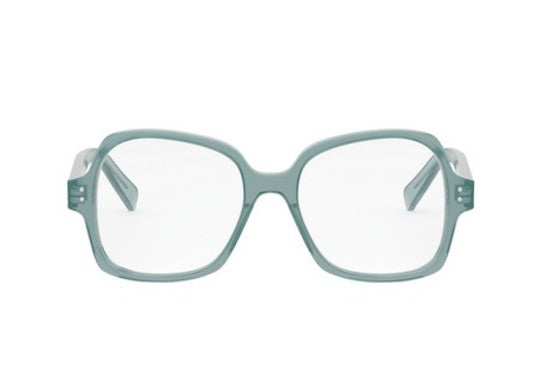 Celine THIN CL50148I 093 Shiny Lime Transparent Geometric Women's Eyeglasses