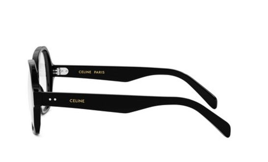 Celine THIN CL50148I 001 Shiny Black Geometric Women's Eyeglasses