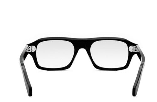 Celine 3 DOTS HD CL50137I 001 Shiny Black Geometric Men's Eyeglasses