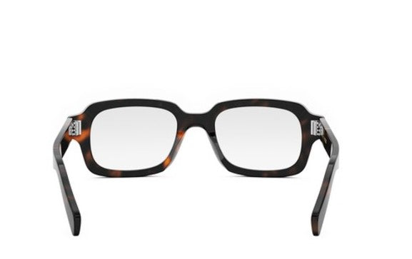 Celine 3 DOTS CL50153I 052 Shiny Dark Havana Geometric Men's Eyeglasses