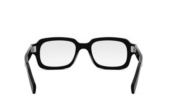 Celine 3 DOTS CL50153I 001 Shiny Black Geometric Men's Eyeglasses