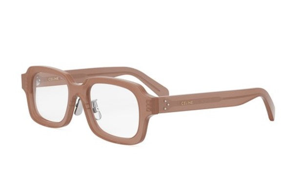 Celine 3 DOTS CL50153F 045 Shiny Opaline Pink Geometric Men's Eyeglasses