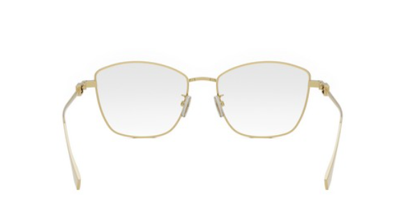 FENDI BAGUETTE FE50108F 030 Shiny Endura Gold Soft Square Metal Women's Eyeglasses. (Copy)