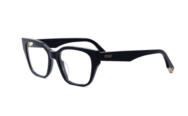 FENDI WAY FE50001I 090 Shiny Blue Cat Eye Women's Eyeglasses.