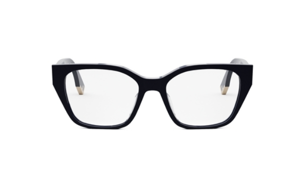 FENDI WAY FE50001I 090 Shiny Blue Cat Eye Women's Eyeglasses.