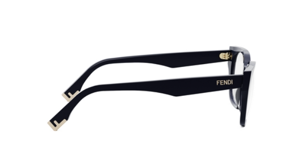 FENDI WAY FE50001I 090 Shiny Blue Cat Eye Women's Eyeglasses.