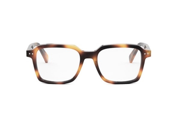 Celine THIN CL50139I 053 Shiny Havana Geometric Men's Eyeglasses