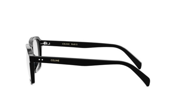 Celine THIN CL50139I 001 Shiny Black Geometric Men's Eyeglasses