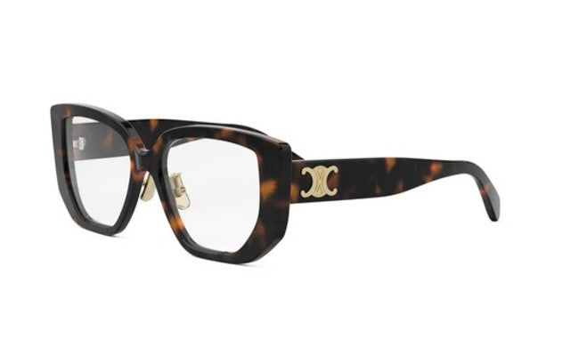 Celine TRIOMPHE CL50146F 052 Shiny Dark Havana Butterfly Women's Eyeglasses