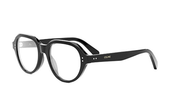 Celine THIN CL50145I 001 Shiny Black Geometric Men's Eyeglasses