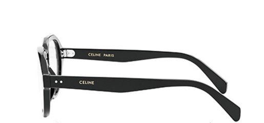 Celine THIN CL50145I 001 Shiny Black Geometric Men's Eyeglasses