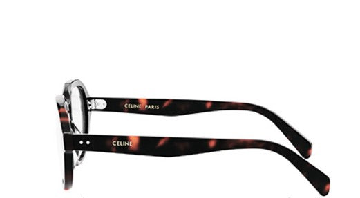 Celine THIN CL50145I 052 Shiny Dark Havana Geometric Men's Eyeglasses