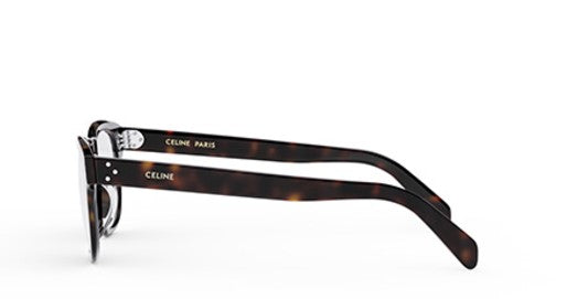 Celine THIN CL50118I 052 Shiny Dark Havana Geometric Men's Eyeglasses