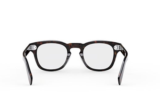 Celine THIN CL50118I 052 Shiny Dark Havana Geometric Men's Eyeglasses