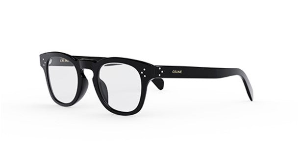 Celine THIN CL50118I 001 Shiny Black Geometric Men's Eyeglasses