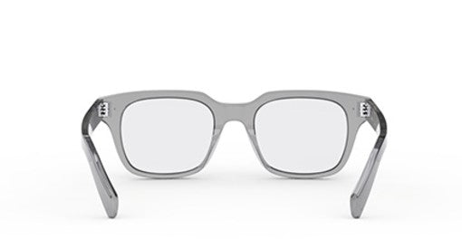 Celine 3 DOTS CL50120I 020 Transparent Grey Geometric Men's Eyeglasses