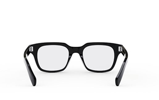 Celine 3 DOTS CL50120I 001 Shiny Black Geometric Men's Eyeglasses