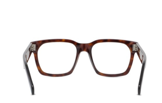 Celine 3 DOTS CL50103I 052 Shiny Red Havana Square Men's Eyeglasses